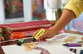 Miniatyrbilde 3 av 4: STABILO BOSS ORIGINAL, 1 stykker, Blå, Meisel tupp, Blå, Rektangel, 2 mm