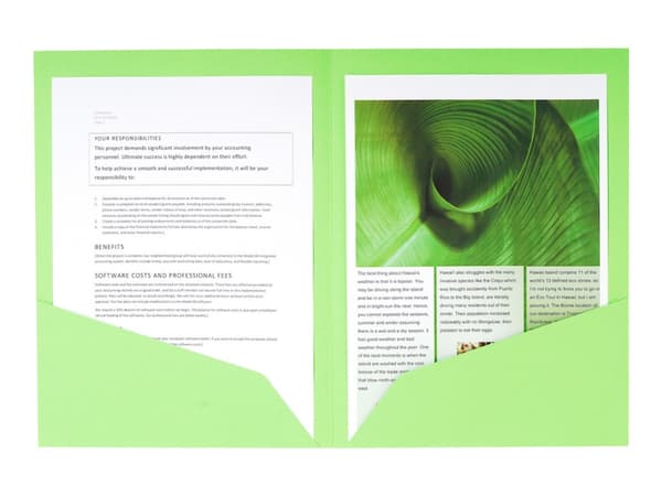 Chartek Exacompta 2 innerfickor i olika färger - (25 st.)