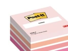 Notes Post-it® kubusblok 2028p 76x76mm pastelrosa