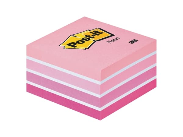 Notes Post-it® kubusblok 2028p 76x76mm pastelrosa