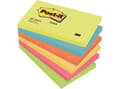 Miniatyrbild 1 av 5: Post-it® Notes Energetic-farver, 6 blokke, 76 mm x 127 mm, 100 ark pr. blok