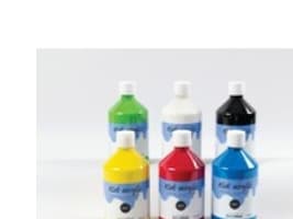 Akryylimaali a-color 02 - matta, 6 500 ml:n pulloa eri väreissä