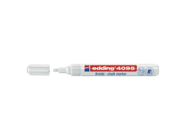 Fönstermarkering edding 4095, 2-3 mm, vit