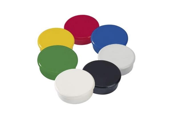 Dahle 95532-21393, Whiteboard-magnet, Flerfarget, 7 mm, 10 stykker