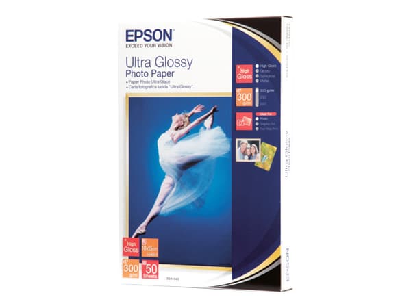 Epson Ultra Glossy Photo Paper - Blank - 100 x 150 mm 50 ark fotopapir - for EcoTank ET-1810, 2810, 2811, 2814, 2815, 2820, 2825, 2826, 2850, 2851, 2