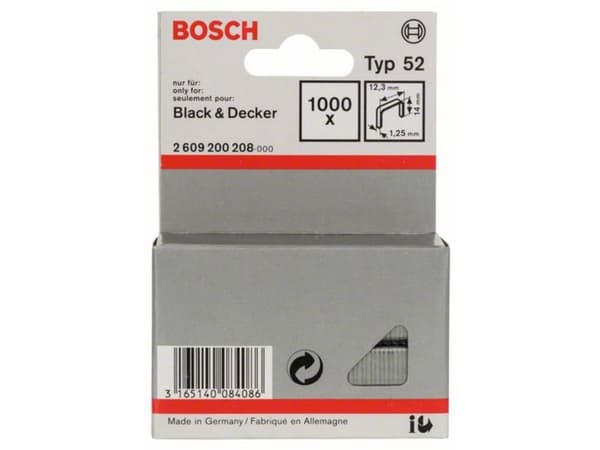 Bosch KIINNIKE TYYPPI 52 14MM 1000 kpl