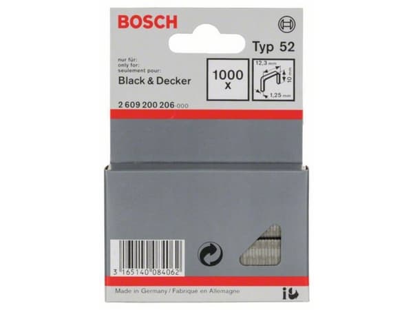 Bosch KLIPPE TYPE 52 10MM 1000 STK