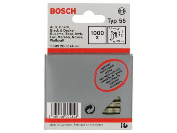 Bosch KLAMMER TYPE 55 HARP 6X1,08X23MM 1000STK