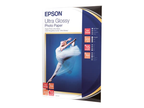 Epson Ultra Glossy Photo Paper - Blank - A4 (210 x 297 mm) 15 ark fotopapper - för EcoTank ET-1810, 2810, 2811, 2814, 2815, 2820, 2825, 2826, 2850, 2