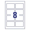 Pikkukuva 2 / 5: Visitkort Avery C32028-25 hvid blank 85x54 mm til inkjetprinter 240g - (8 stk. x 25 ark)