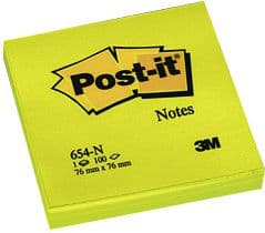 Post-it Self-adhesive pad 76x76/100K neon yellow (FT510010174)