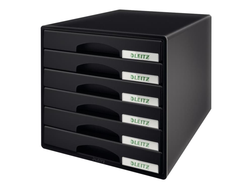 Lådskåp Leitz Plus 6-lådor svart