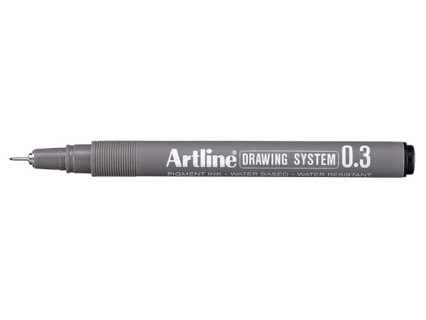 Fineliner Artline Drawing Pen EK233, 0,3 mm, sort