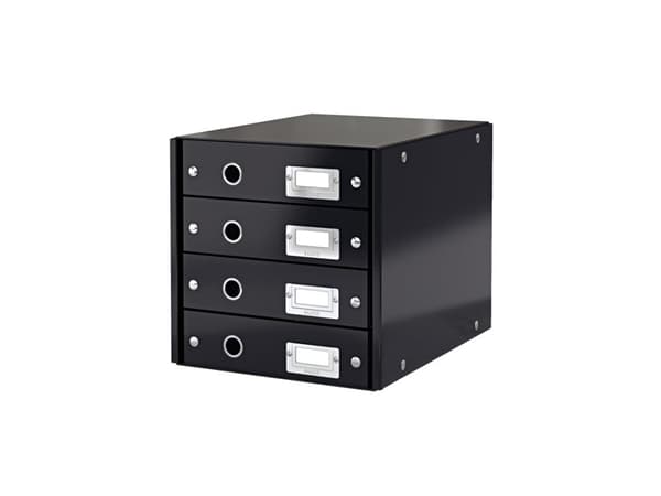 Skuffekabinet A4 Leitz Click&Store med 4 skuffer sort