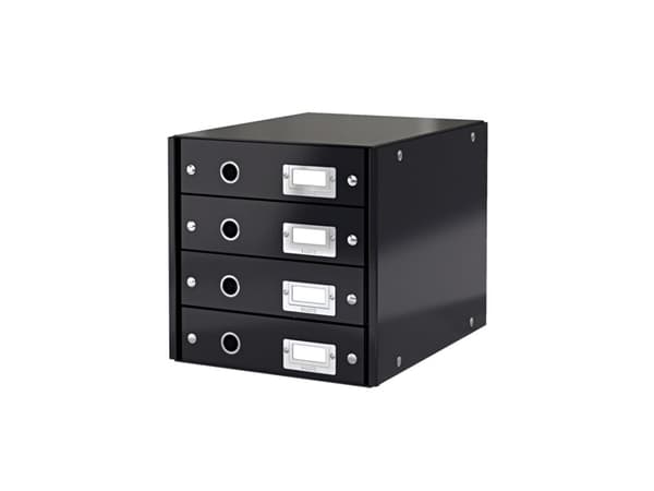 Skuffekabinet A4 Leitz Click&Store med 4 skuffer sort