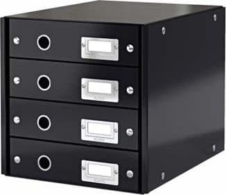 Skuffekabinet A4 Leitz Click&Store med 4 skuffer sort