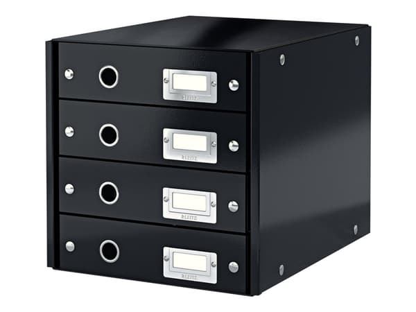 Skuffekabinet A4 Leitz Click&Store med 4 skuffer sort