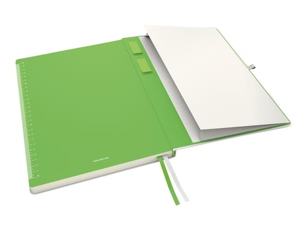 Leitz Complete - Notisbok - eskebundet - A4 - 80 ark - elfenbenspapir - linjert - hvitt dekke
