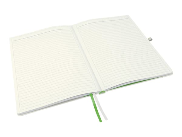 Leitz Complete - Notisbok - eskebundet - A4 - 80 ark - elfenbenspapir - linjert - hvitt dekke