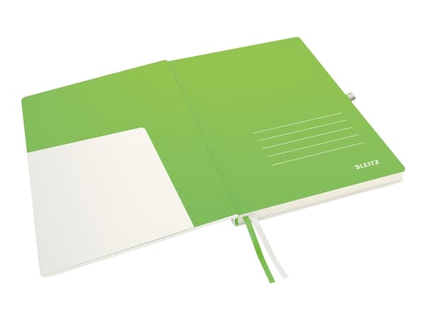 Leitz Complete - Notisbok - eskebundet - A4 - 80 ark - elfenbenspapir - linjert - hvitt dekke