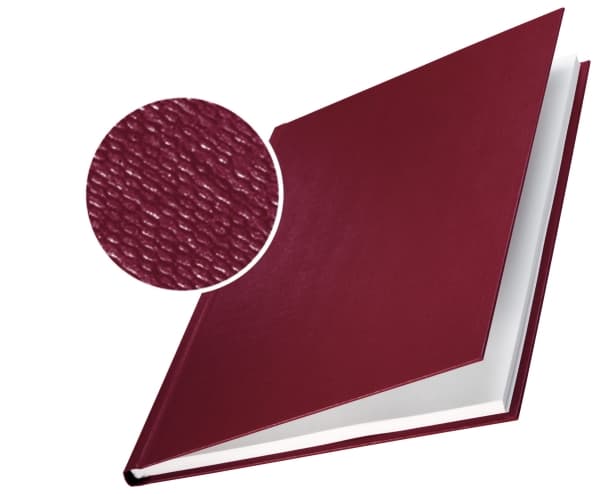 Leitz ImpressBIND - A4 (210 x 297 mm) - 35 arkkia - viininpunainen mattapintainen pellava - kova kansilehti