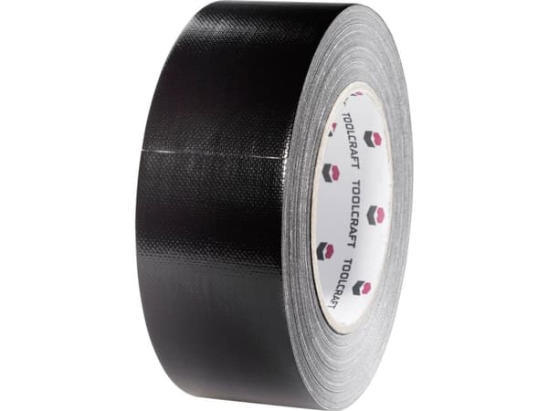 TOOLCRAFT 54B48L40SC 54B48L40SC Tekstiltape GAFFER Sort (L x B) 40 m x 48 mm 1 stk