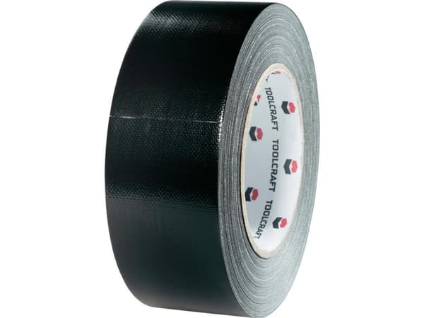 TOOLCRAFT 54B48L40SC 54B48L40SC Tekstiltape GAFFER Sort (L x B) 40 m x 48 mm 1 stk