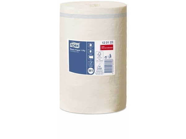 Aftørringsruller Tork M1 Basic Mini centerfeed 1-lag hvid - (11 ruller pr. karton)