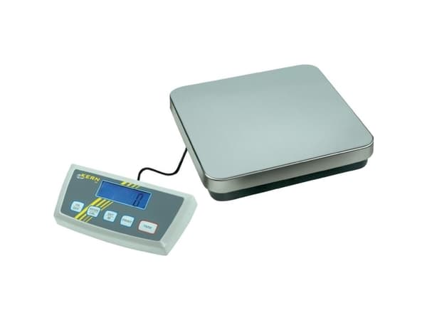 Kern DE 150K20D Förpackningsvikt Vägningsområde: 150 kg Avläsningsnoggrannhet: 20 g, 50 g via strömförsörjning, batteridrift Silver