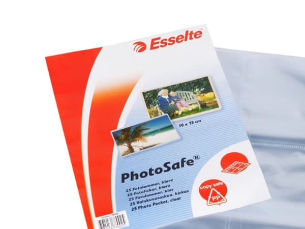 Fotofickor 10x15 cm A4 80my klar Esselte PhotoSafe - (25 st.)
