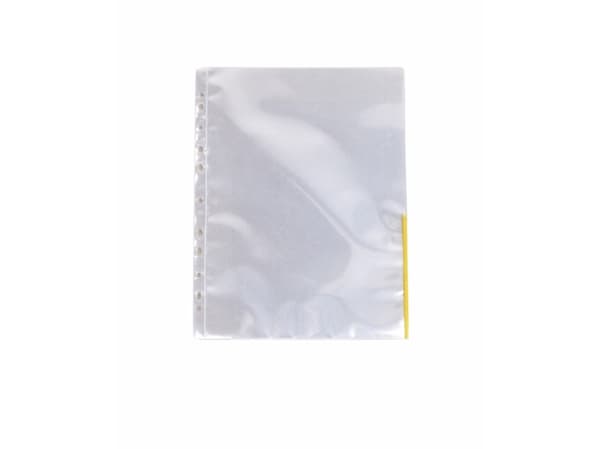Esselte - Arkbeskytter - for A4 - glassklar med gul klaff (en pakke 100) - for P/N: 42020001, 42020095, 45660001, 45660095, 624067, 624068, 624069, 6