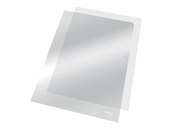 Esselte - L-formad mapp - för A4 - transparent (paket om 100)