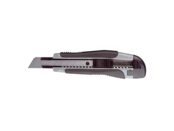 Hobbykniv bnt Soft-Cut Luksus sort/grå 18mm