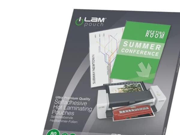 Lamineringsfickor Leitz A4 80 micron klar självhäftande - (100 st)
