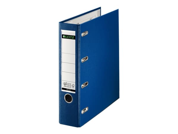 Leitz - Spakbågesfil - ryggbredd: 75 mm - för A5 (148 x 210 mm) - kapacitet: 1000 ark - liggande - blå