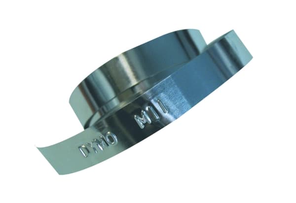 Metalbånd DYMO® rustfri 12mm x 6,4m til prægetang M-1011, Rhino M1011