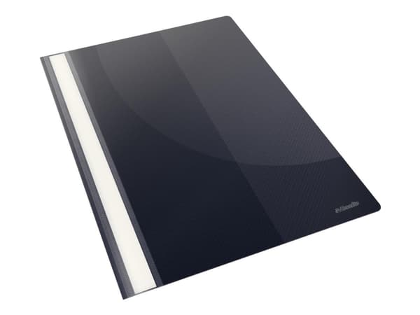 Esselte - Flat stangfil - for A4 - kapasitet: 30 ark - svart (en pakke 25)
