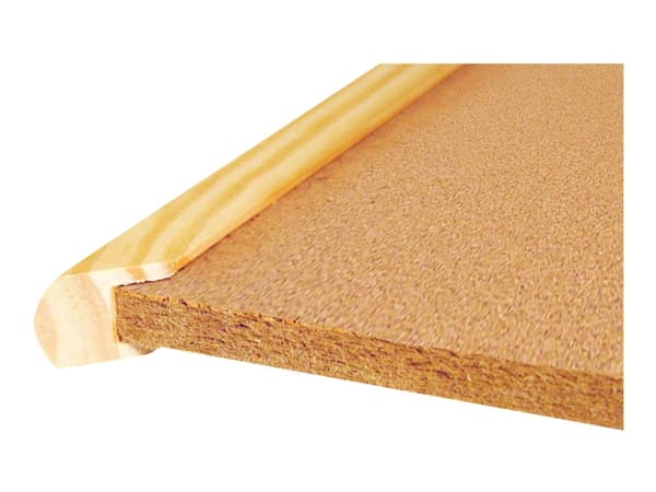 Esselte Standard - Oppslagstavle - veggmonterbar - 600 x 400 mm - kork - mørk brun