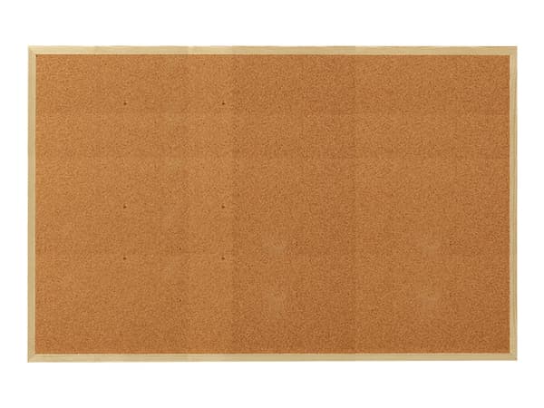 Esselte Standard - Oppslagstavle - veggmonterbar - 600 x 400 mm - kork - mørk brun