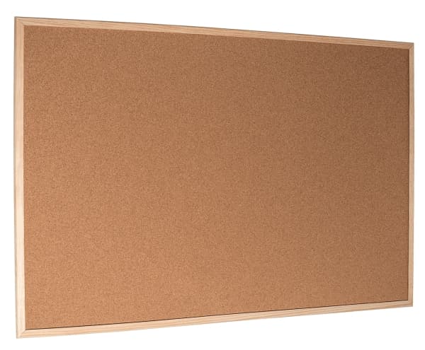 Esselte Standard - Oppslagstavle - veggmonterbar - 600 x 400 mm - kork - mørk brun