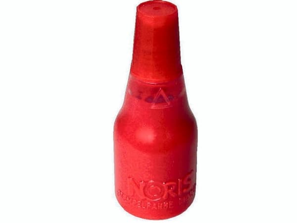 Stempelfarve Noris rød 25ml t/gummi