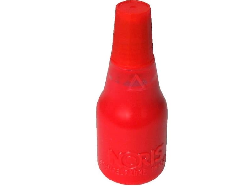 Stempelfarve Noris rød 25ml t/gummi - (28 ml pr. stk.)