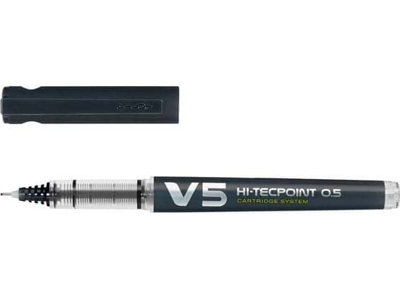 Rollerpen, Pilot Hi-Tecpoint V5, 0,5 mm, sort