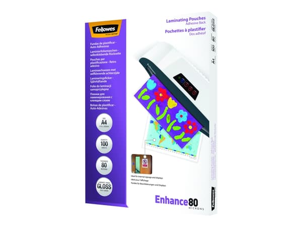 Fellowes - 80 mikroner - A4 (210 x 297 mm) lamineringspunger