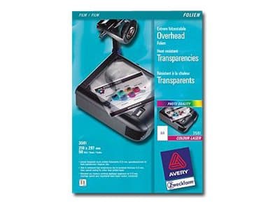 Avery 3561 - Klar - A4 (210 x 297 mm) 50 stk OH-film