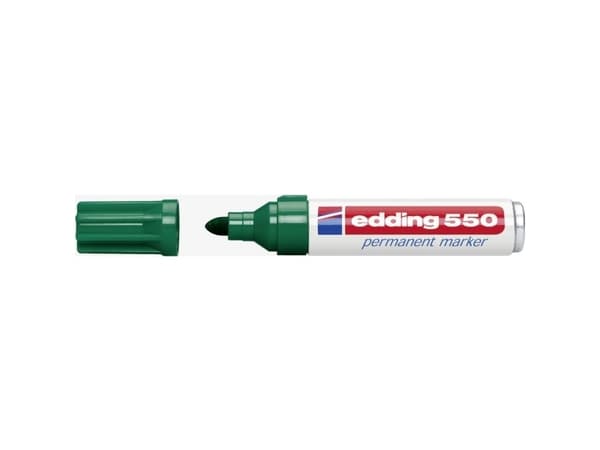 Edding 000927-004, Grön, Rundad spets, Grön, Vit, Plast, 3 mm, 4 mm