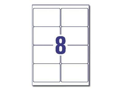 Avery - Blank - glättat - 67.7 x 99.1 mm 40 stk (5 ark x 8) fotoetiketter