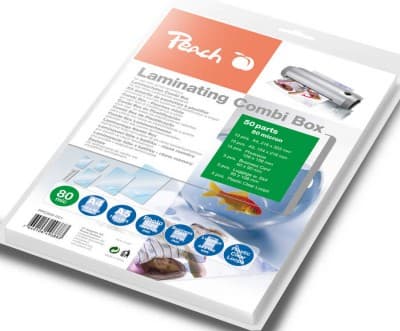 Peach 510407, Läpinäkyvä, A4, A5, 10x15cm, business cards, luggage tags, clear loops, 50 kpl