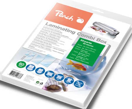 Peach 510407, Läpinäkyvä, A4, A5, 10x15cm, business cards, luggage tags, clear loops, 50 kpl