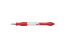 Kuglepen, Pilot Super Grip, 1 mm, medium, rød, pakke a 12 stk